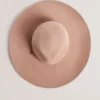ABBIIIO Bow Detail Pure Wool Fedora Hat