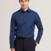 AIRTON Pure Wool Woven Long Sleeve Shirt