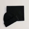 ALLIIYS Ribbed Knit Hat And Scarf Set