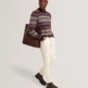 AMARAT Fair Isle Crew Neck Wool Sweater