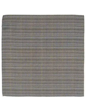 AMWELLPS Woven Stripe Silk Pocket Square