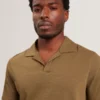 ANITO Open Neck Cotton Linen Polo Shirt
