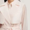 APLYSIA Organza Trench Coat with Storm Flaps