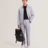 ASHLEYJ Linen Cotton Zip-Up Harrington Jacket