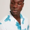 ATALAI Bold Floral Seersucker Short Sleeve Shirt