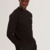 ATBOX Logo Patch Cotton Crew Neck Sweatshirt