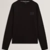 ATBOX Logo Patch Cotton Crew Neck Sweatshirt