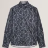 BADDLEY Botanical Lace Cotton Stretch Shirt