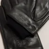 BALLAT Caviar Leather Gloves With Knitted Cuff