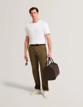 BARTOL Lightweight Cotton Linen Crew Neck T-Shirt