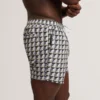 BELAIRE Retro Geo Drawstring Swim Shorts