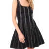 BELLA Sleeveless Square Neck Mini Dress