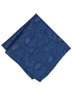 BETHWINPS Jacquard Floral Silk Pocket Square