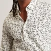 BOTHWIK Duck Print Long Sleeve Oxford Shirt
