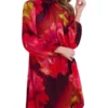 BOW NECK MINI DRESS Red