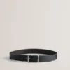 BREEMER Reversible Textured Leather Belt