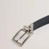 BREEMER Reversible Textured Leather Belt