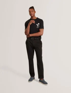CAHEL Floral Logo Graphic Cotton T-Shirt