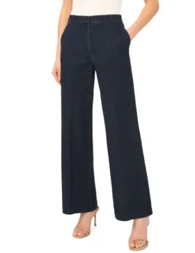 CARINA Dark Rinse Smart Wide Leg Jeans