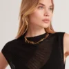 CELYINA Sheer Detail Textured Knit Midaxi Dress