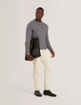 CHARLIZ Relaxed Fit Twist Weave Knitted Sweater