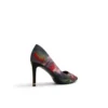 CHARLOTTE Floral Print Pointed Toe Heeled Pumps