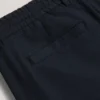 CIALDAT Tapered Leg Stretch Waist Woven Pants