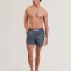 COMPTEN Blurred Check Mid-Length Swim Shorts
