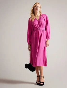 COMUS Midi Shirt Dress