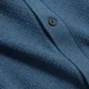 CONNYR Textured Knit Button-Through Polo Shirt
