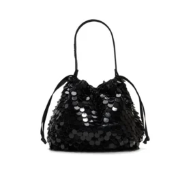 CORAL Soft Pouch Embellished Bucket Bag