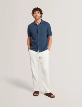 CULVERR Relaxed Linen Blend Elasticated Trousers