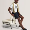 CULVES Relaxed Linen Blend Elasticated Shorts