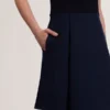 DANDIAA Sleeveless High Neck 2-in-1 Mini Dress