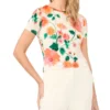 DEVIN Painted Floral Slim Fit T-Shirt
