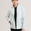 DOMNICO Funnel Neck Zip-Up Fleece Jacket