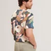 DOWLLE Garden Print Crew Neck Cotton T-Shirt