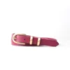 DUBELLAA Smooth Narrow Belt