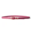 DUBELLAA Smooth Narrow Belt