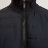 DURANO Quilted Front Zip-Through Knit Jacket