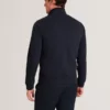 DURANO Quilted Front Zip-Through Knit Jacket