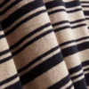 EBRG Striped Linen Blend Knitted T-Shirt