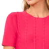 ELLA Ribbon Stitch Knit Mini Dress