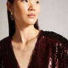EMALEEE Sequin Midi Dress