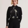ERHAN Ribbed Knit Cropped Bolero Cardigan