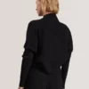 ERHAN Ribbed Knit Cropped Bolero Cardigan