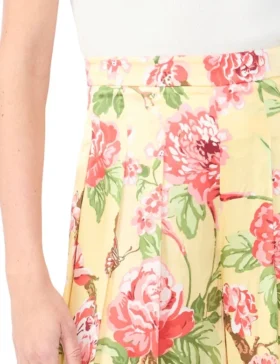 EVELYN Floral Pleated Wide Leg Pants