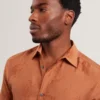 FABIANE Floral Jacquard Woven Short Sleeve Shirt