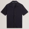 FENDRY Relaxed Cotton Linen Button-Through Shirt