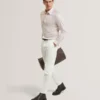 FIRDAWI Slim Geo Striped Long Sleeve Shirt